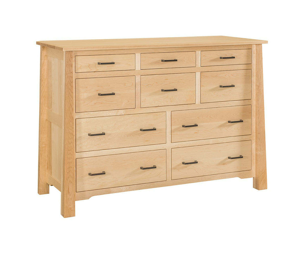 Cambridge 10 Drawer Mule Dresser Amish Gallery of Manitoba