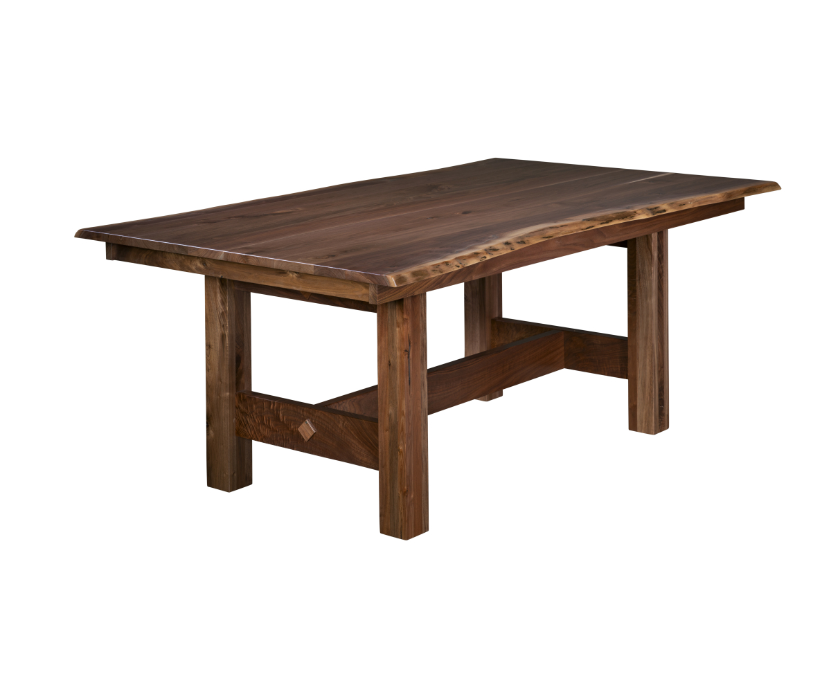Vintage Live Edge Table - Amish Gallery of Manitoba