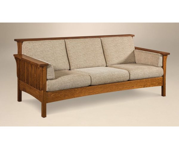 Highback Slat Sofa Amish Gallery of Manitoba