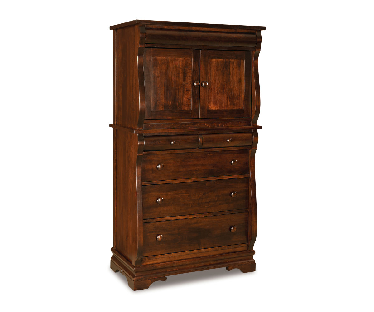 Chippewa Sleigh Chest Armoire