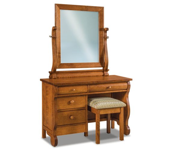 Old Classic Sleigh Vanity Dresser
