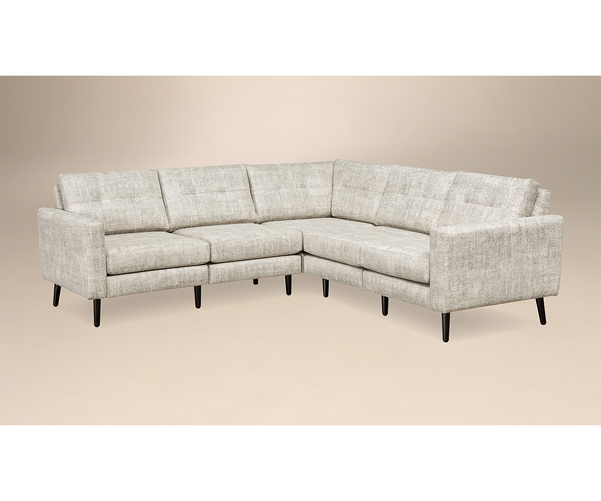 Serene 5 Seat Sectional Flat Arm Amish Gallery of Manitoba