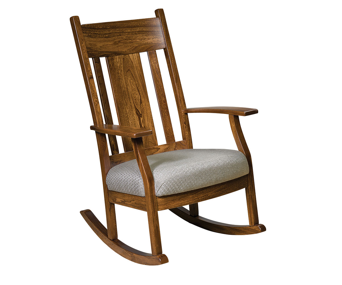 Oakland Bent Panel Rocker - Amish Gallery of Manitoba