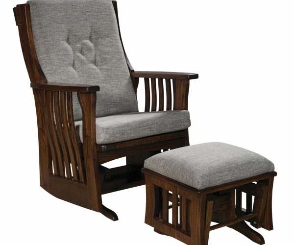 Sebana Slat Glider and Ottoman