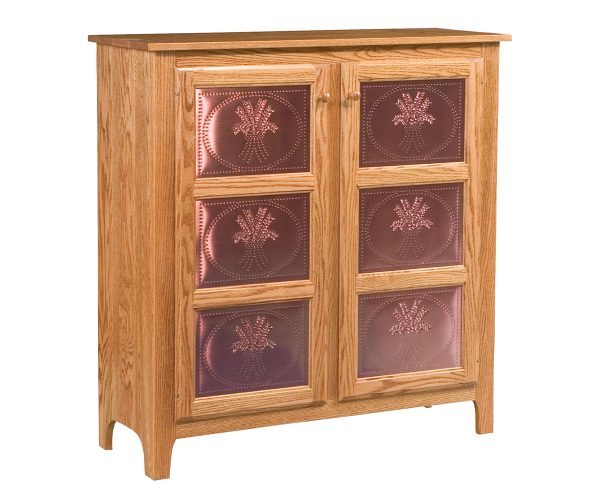 Classic Copper 3 Panel Pie Safe