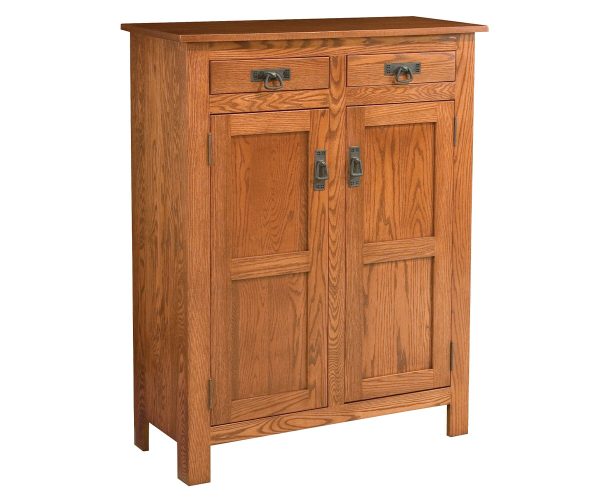 Mission Reverse Panel 2 Drawer Pie Safe