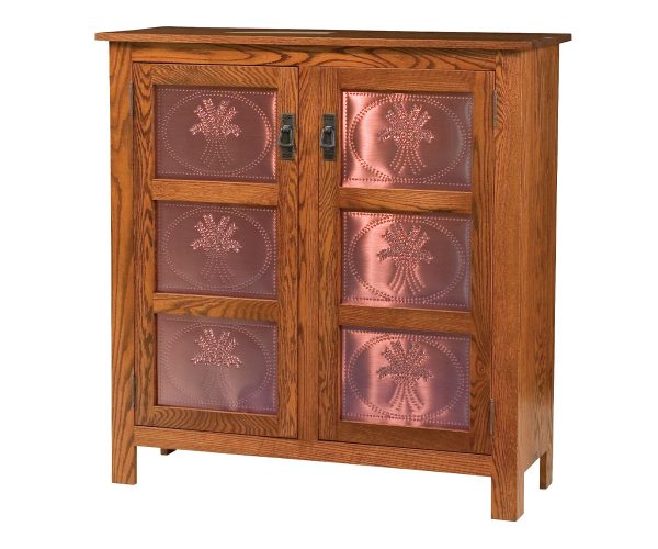Mission Copper 3 Panel Pie Safe