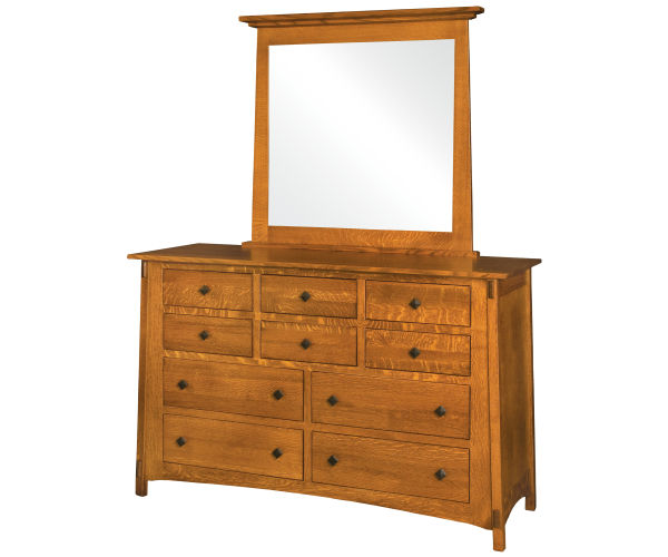 McCoy 10 Drawer Dresser W/ Mirror