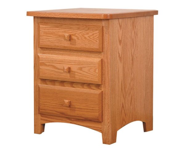 Classic Shaker 3 Drawer Night Stand