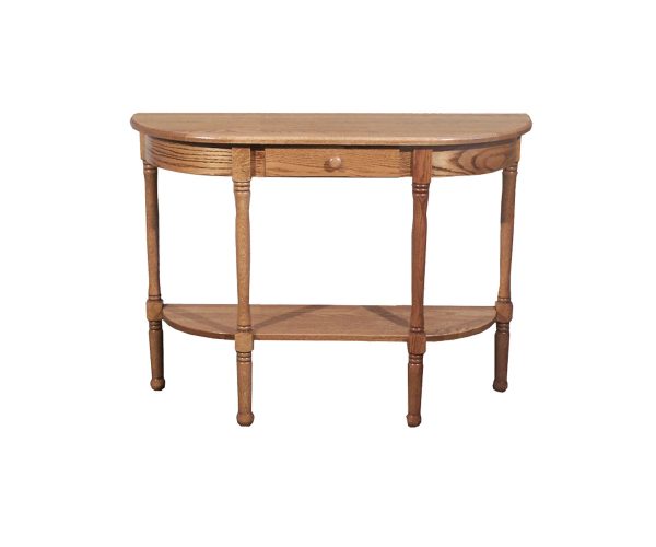 Spindle Half Oval Table