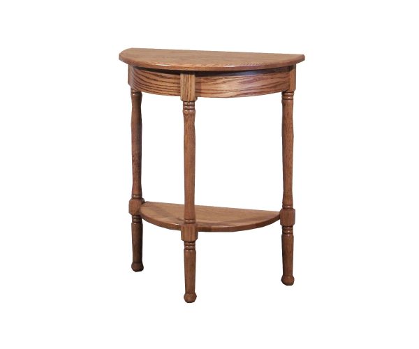 Spindle Half Round Table