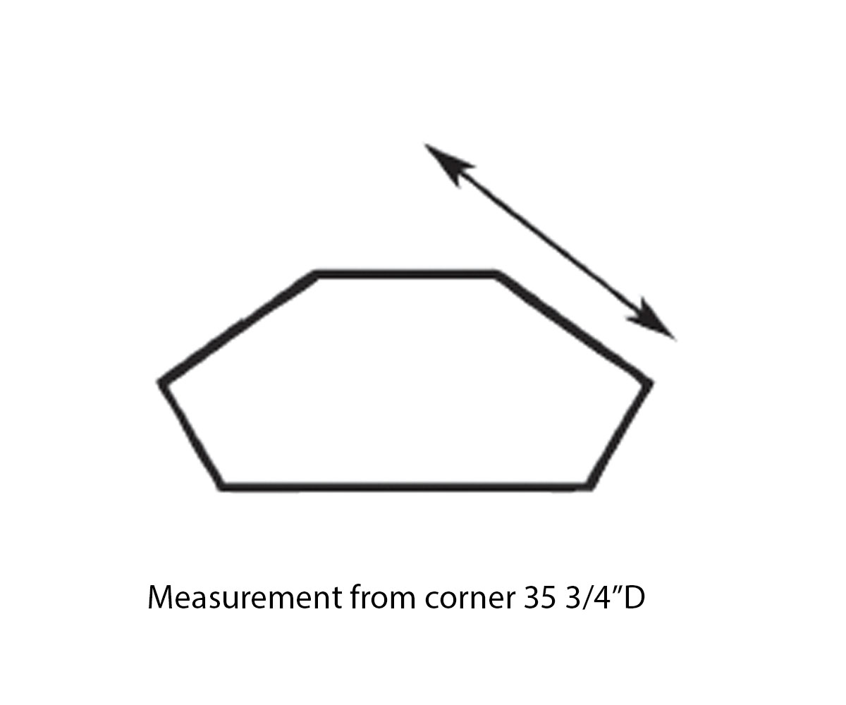 Lexus Corner TV Console - 51"W - Image 2