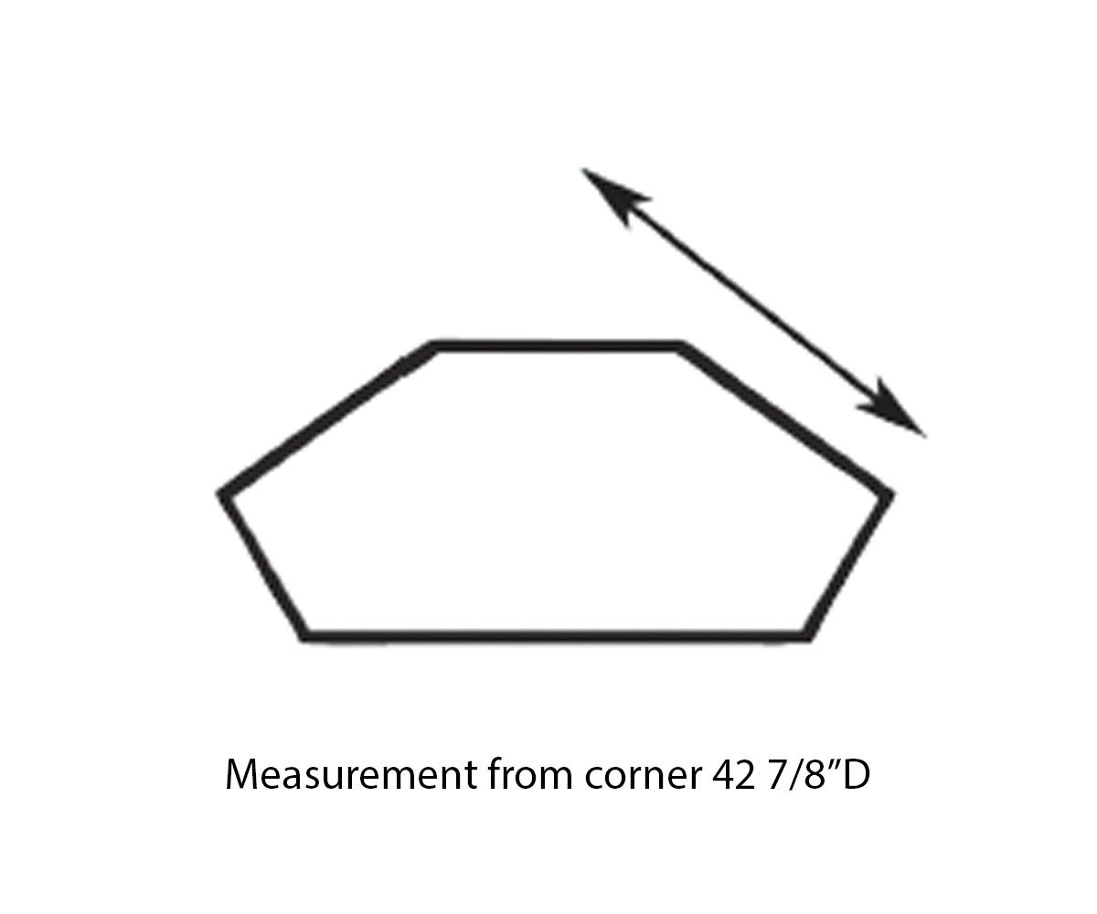 Lexus Corner TV Console - 61"W - Image 2
