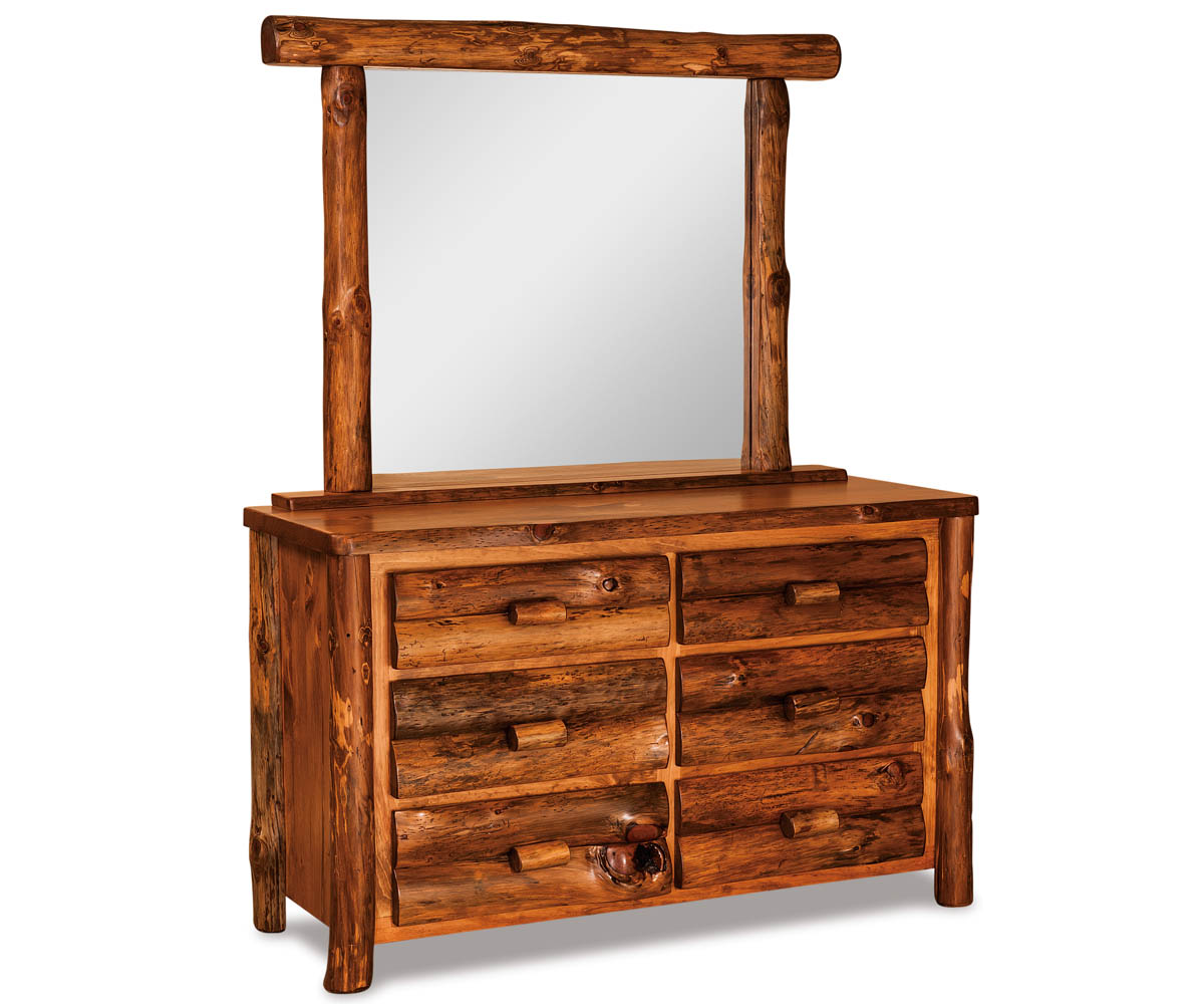 Small 6 Drawer Dresser with Mirror Amish Gallery of Manitoba