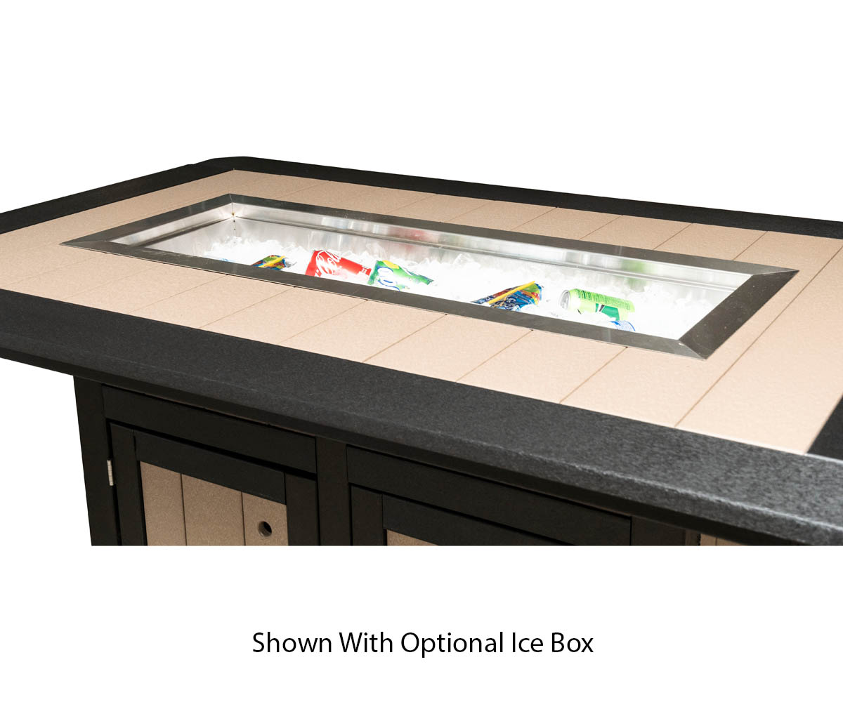Rectangular Fire Pit Table - Counter Height - Image 3