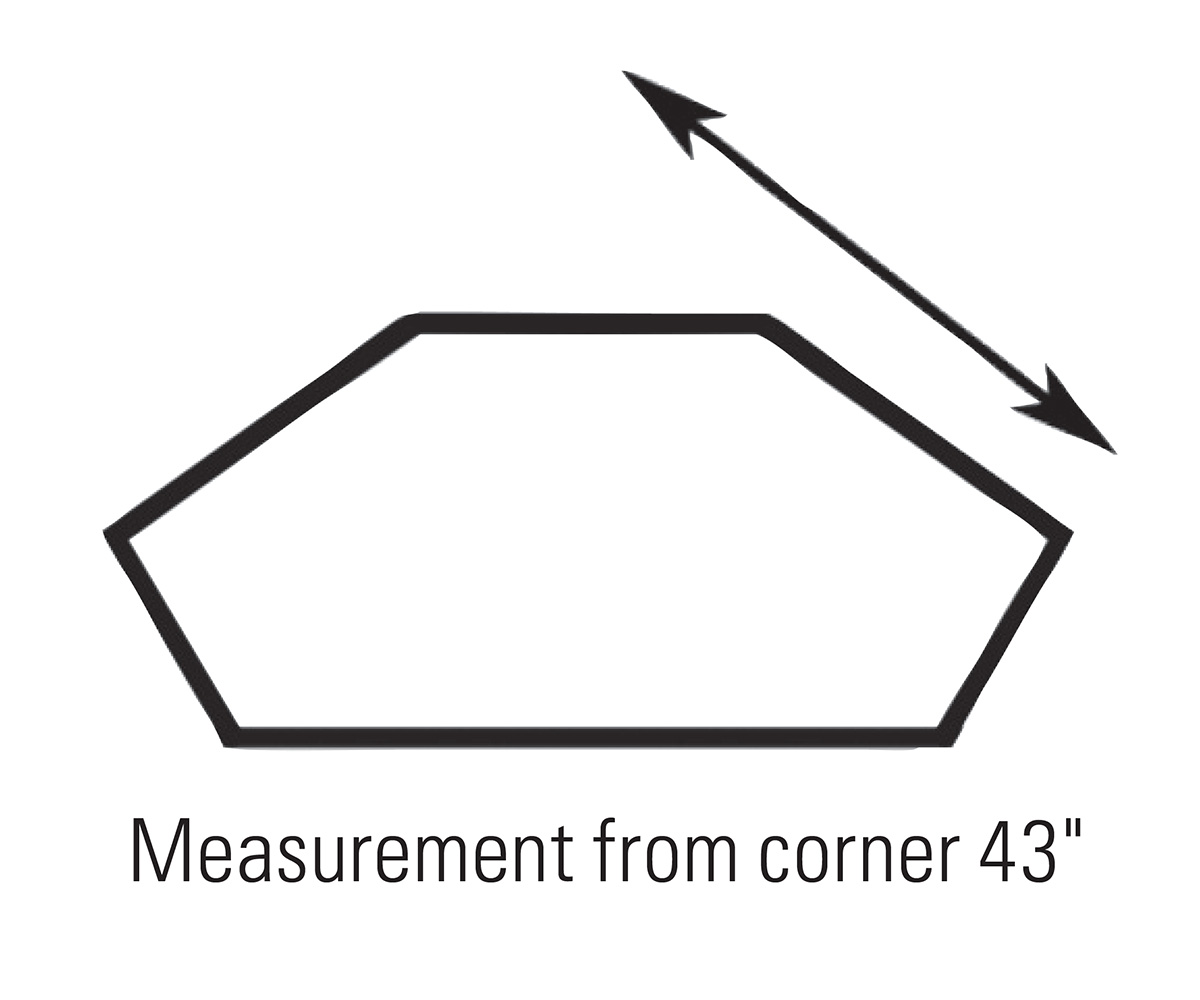 Mission Corner Cabinet - 61"W - Image 2