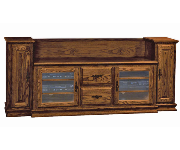 Heritage TV Console with Towers