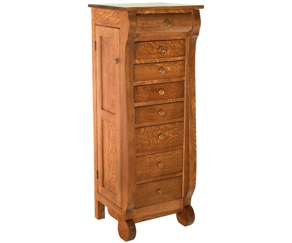 Classic Sleigh Jewelry Armoire