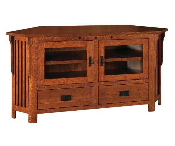 Royal Mission Corner Cabinet - 63"W