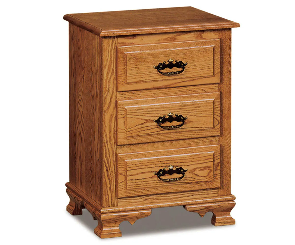 Heritage 3 Drawer Nightstand