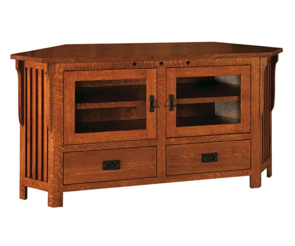 Royal Mission Corner Cabinet - 63"W