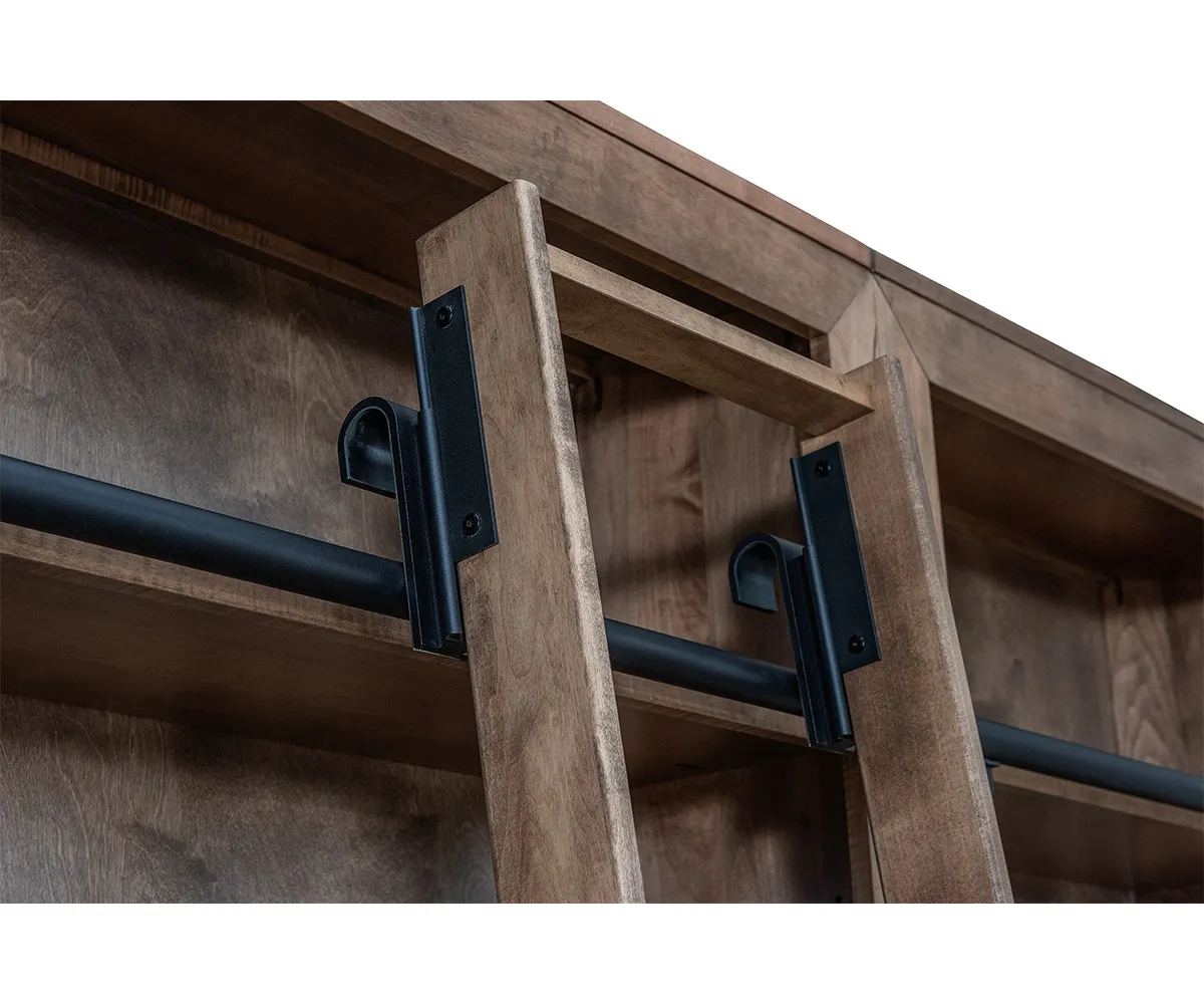 Lexus Rolling Ladder Bookcase with Ladder - Image 3