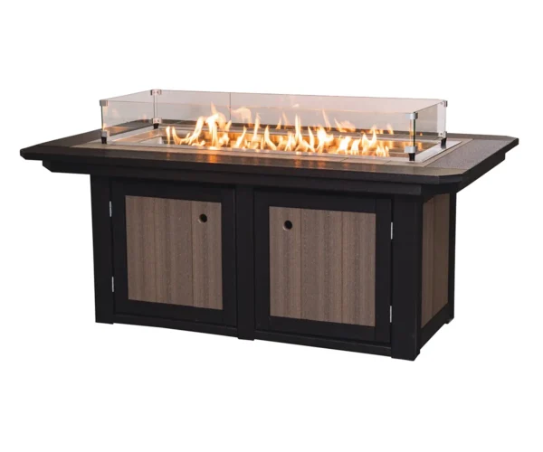 Rectangular Fire Pit Table - 25"H