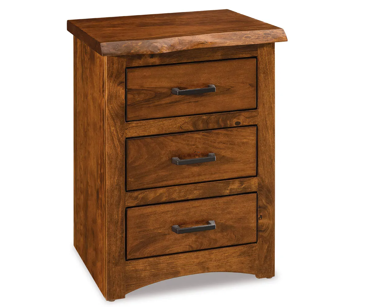 Live Wood 3 Drawer Nightstand