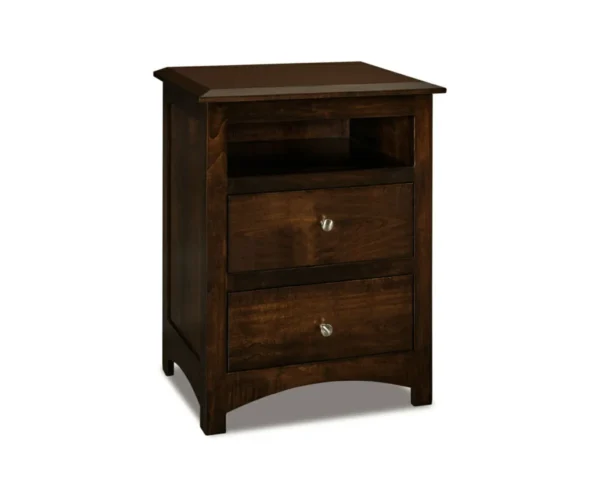 Finland 2 Drawer Open Nightstand