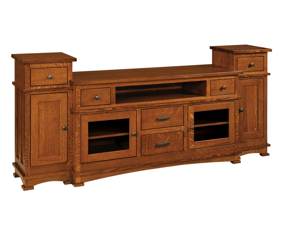 Kenwood TV Console with Towers