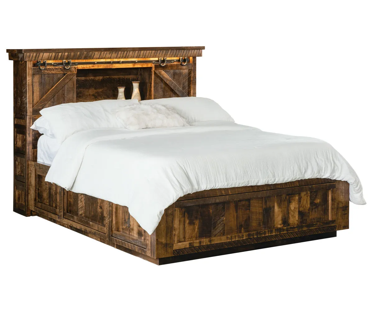 Bookcase Headboard Bed Collection - Image 3