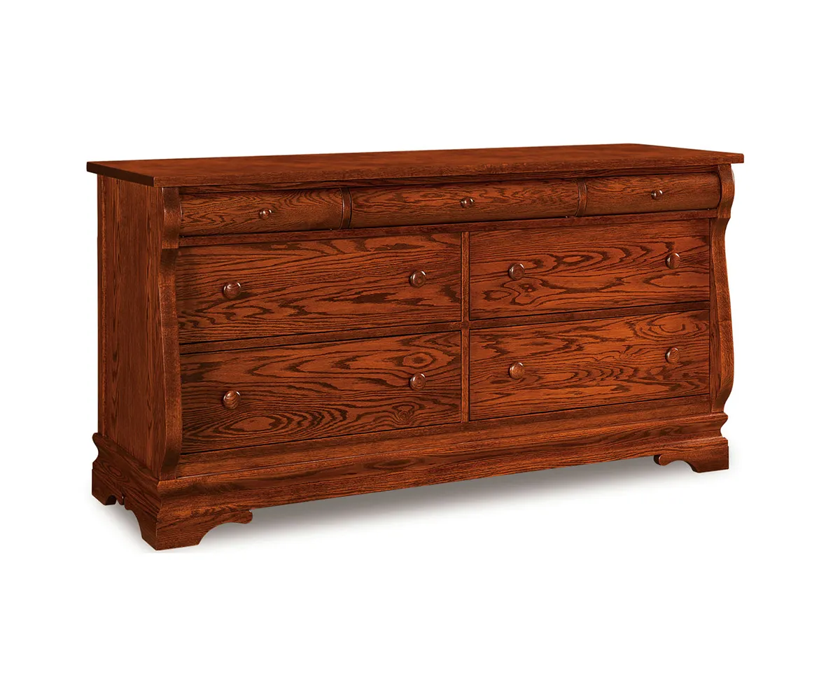 Chippewa Sleigh 7 Drawer Dresser - 65"W