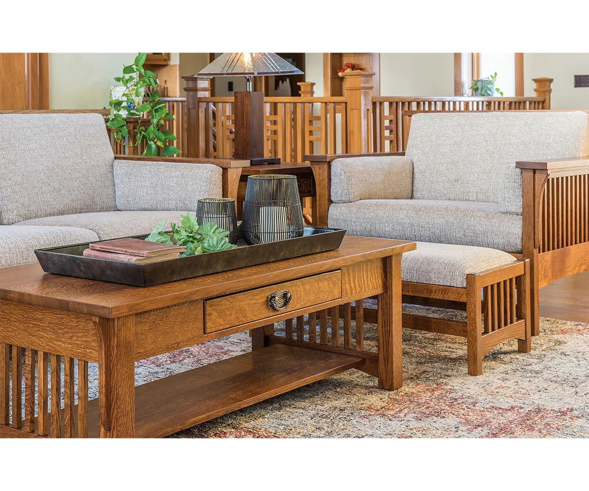 Highback Slat Loveseat - Image 3