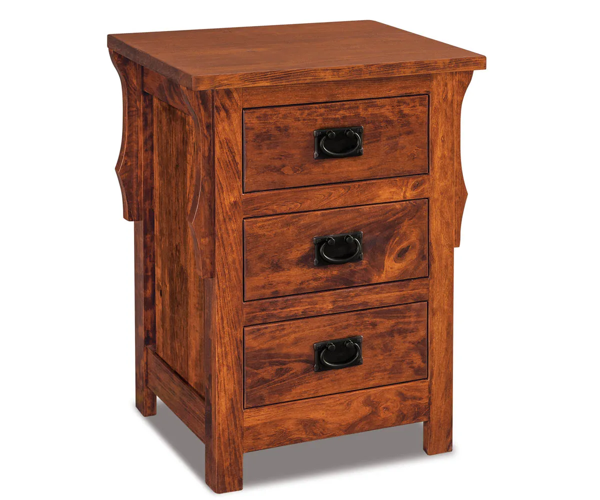 Stick Mission 3 Drawer Nightstand