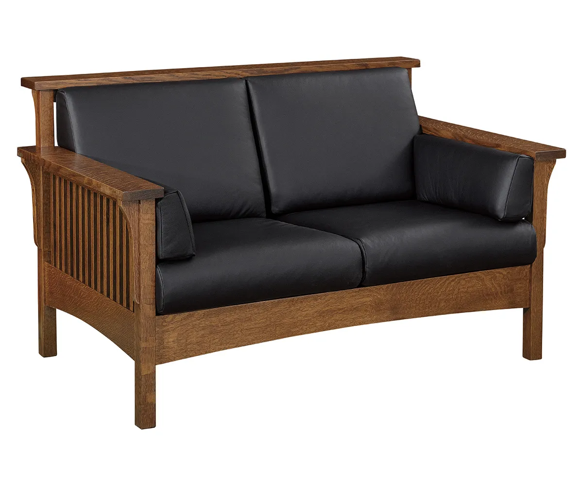 Highback Slat Loveseat