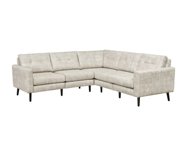 Serene 5 Seat Sectional Flat Arm