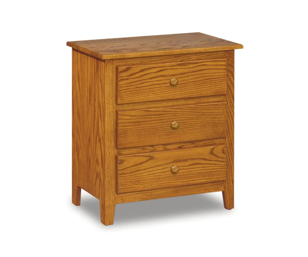 Shaker 3 Drawer Nightstand - 28¾"H