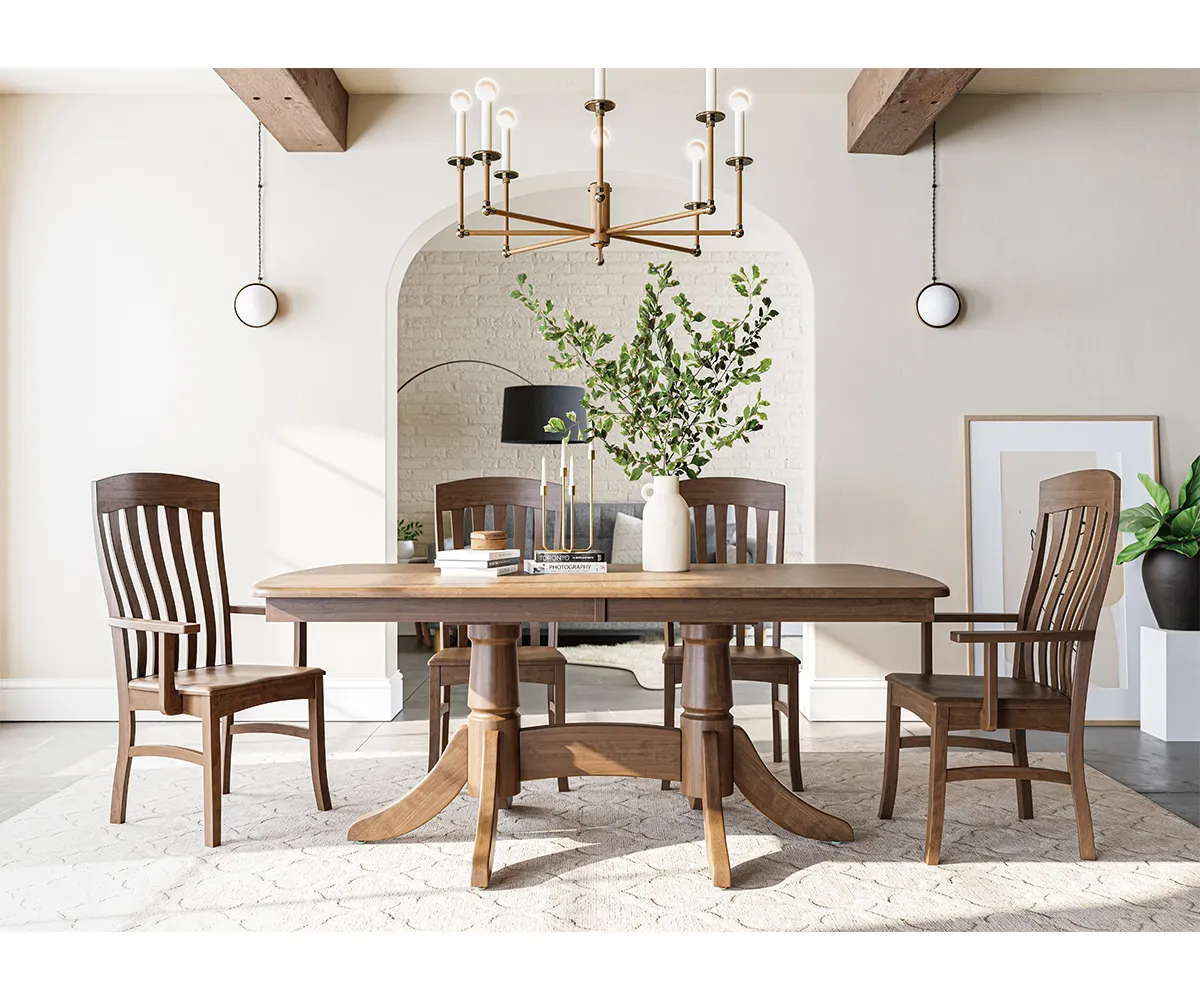 Baytown Double Pedestal Table Collection - Image 2