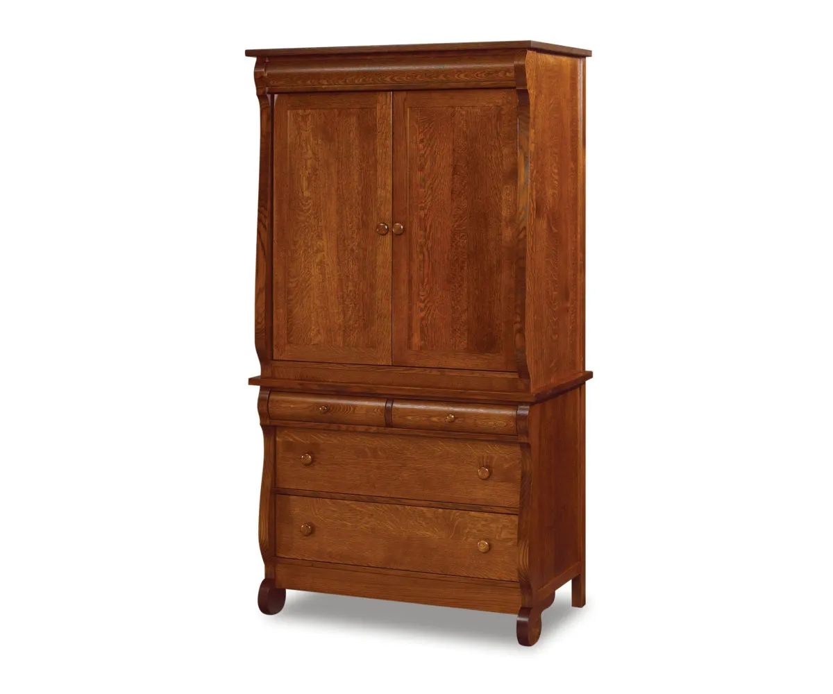Old Classic Sleigh Armoire