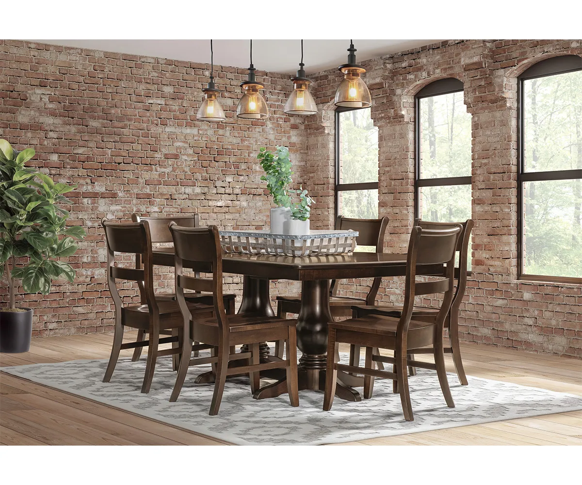 Auburn Double Pedestal Table Collection - Image 2