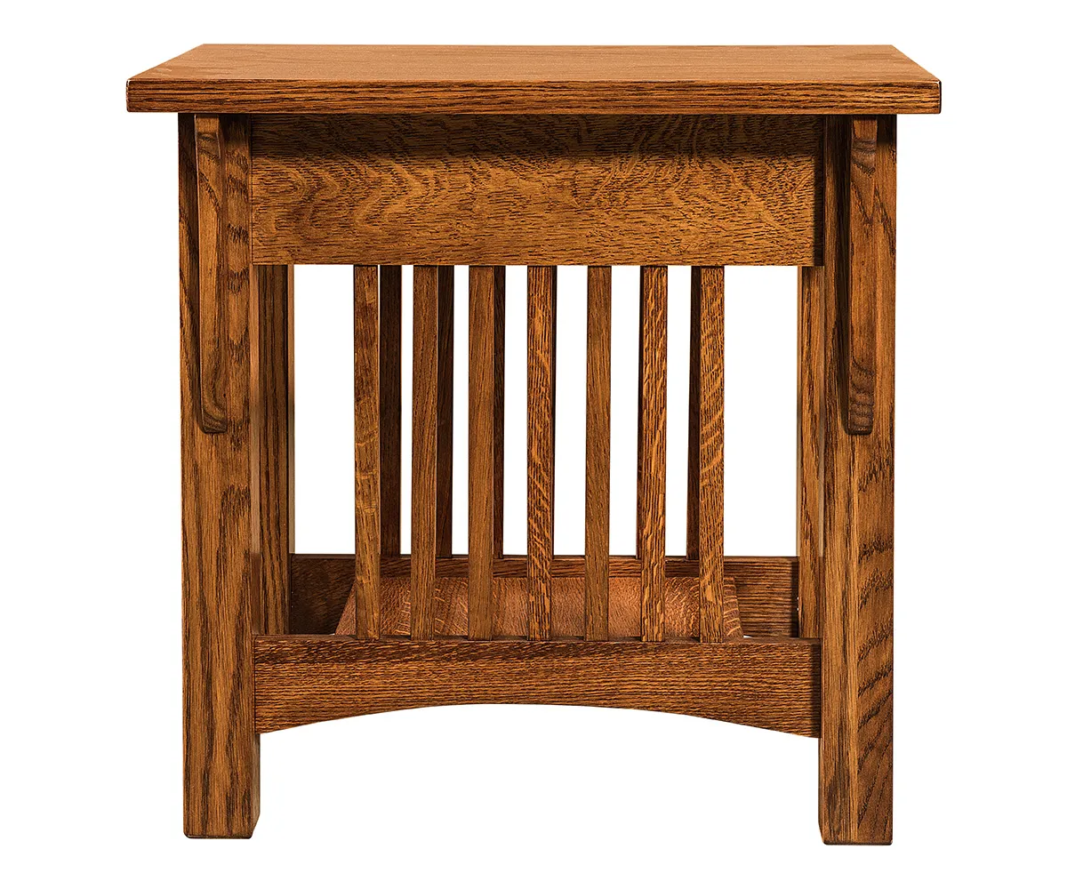 Cubic End Table with Drawer - Image 2