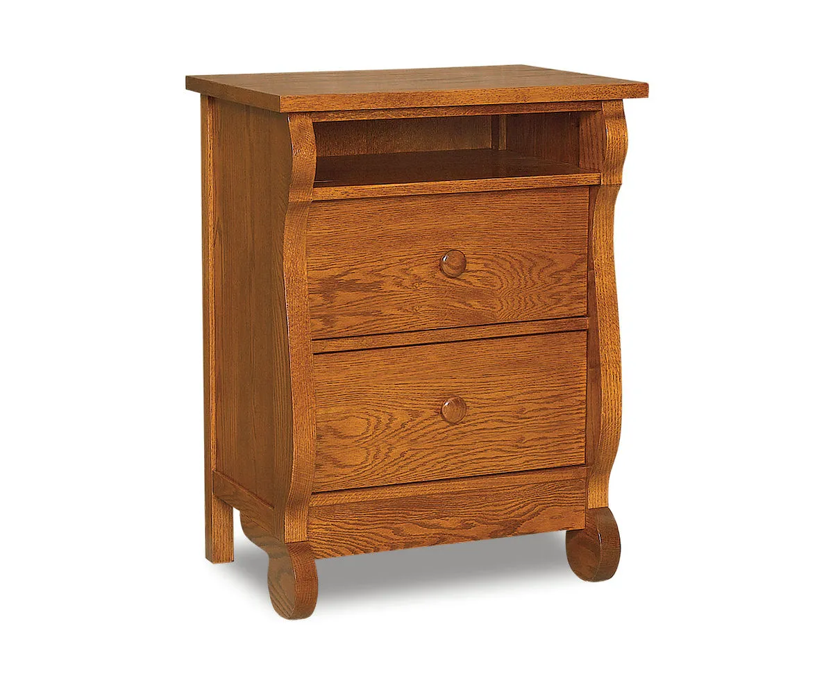 Old Classic Sleigh 2 Drawer Nightstand