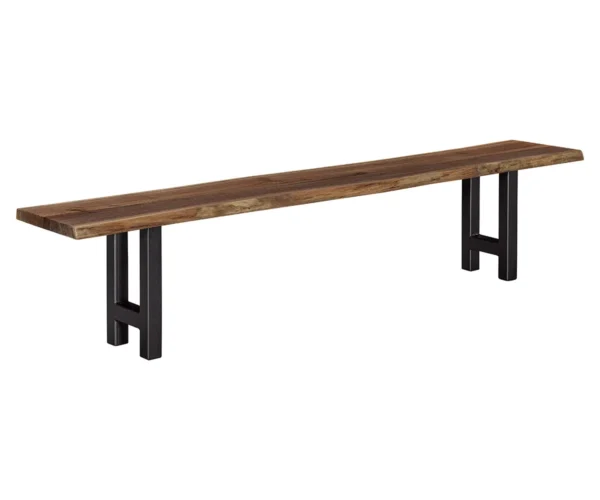 Live Edge Bench with Martin Base