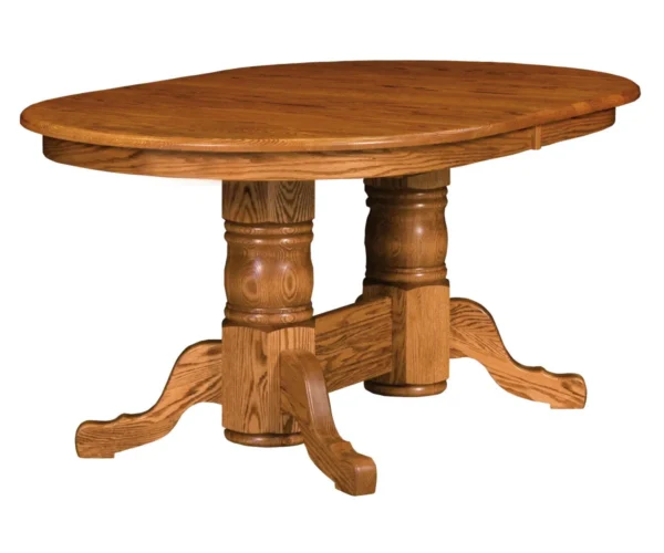 Traditional Double Pedestal Table