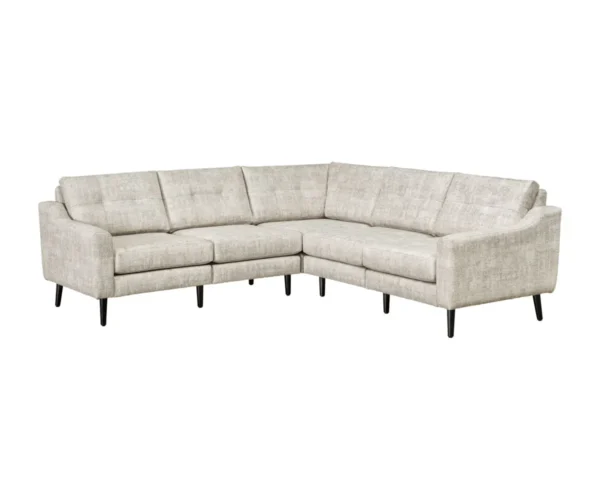 Serene 5 Seat Sectional Tear Drop Arm