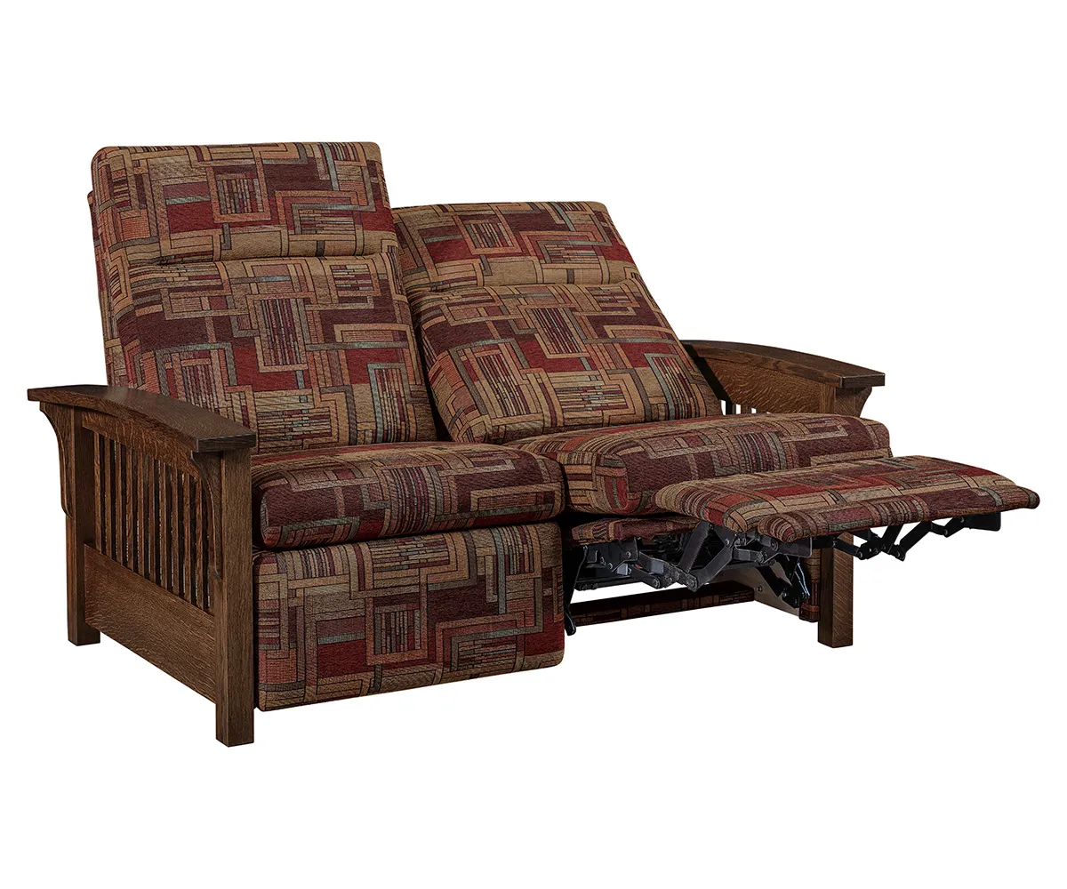 Skyline Slat Wall Hugger Loveseat Recliner - Image 3