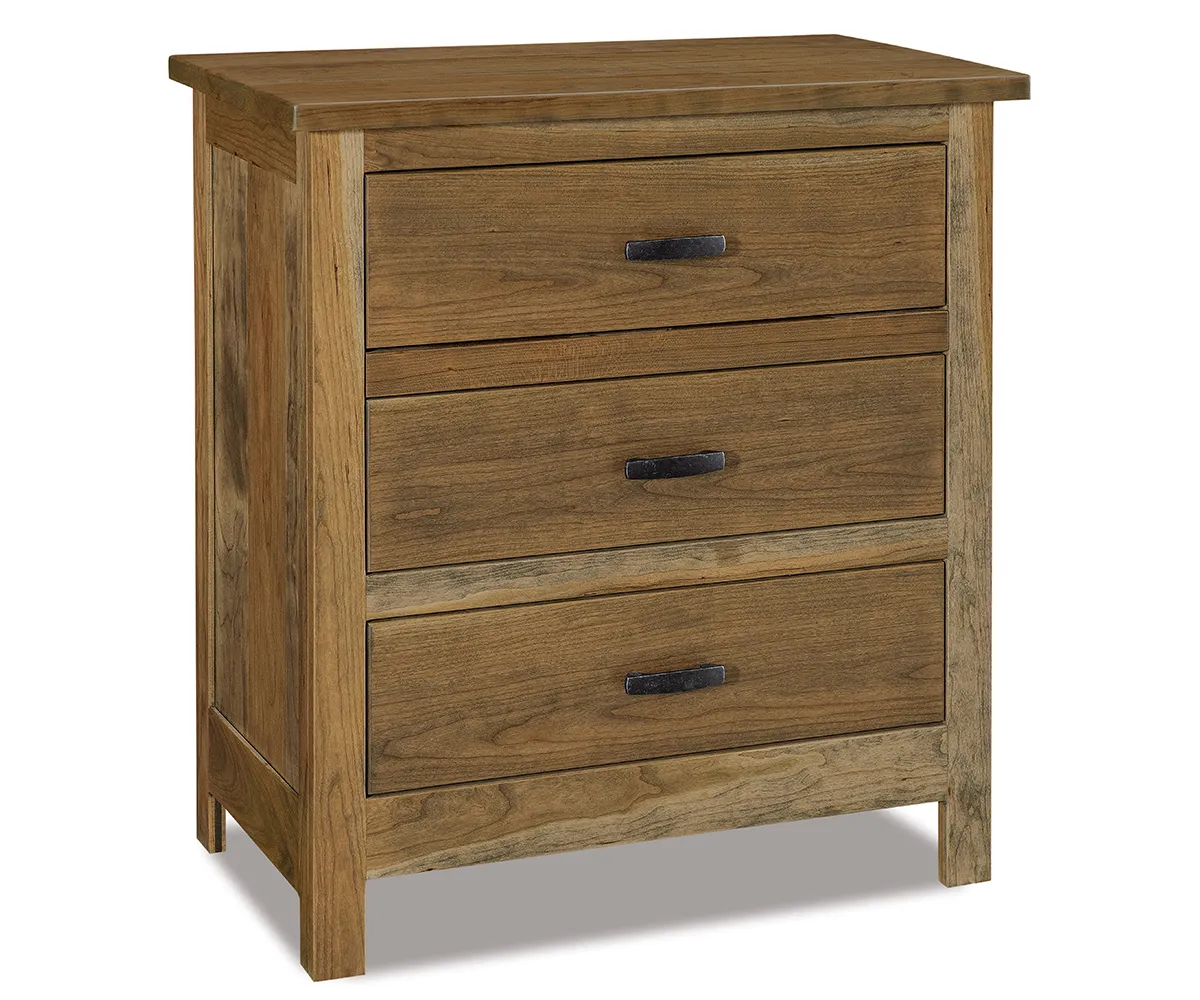 Flush Mission 3 Drawer Nightstand