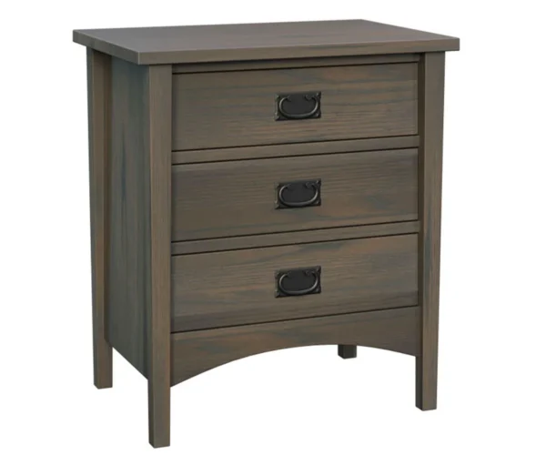 Arts & Crafts 3 Drawer Nightstand