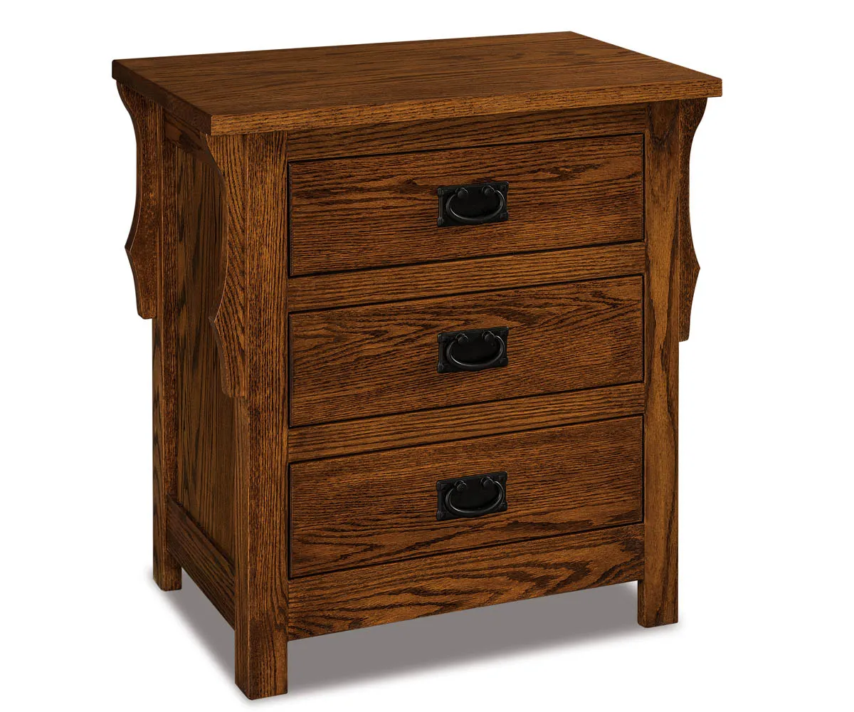 Stick Mission 3 Drawer Nightstand - 27"W