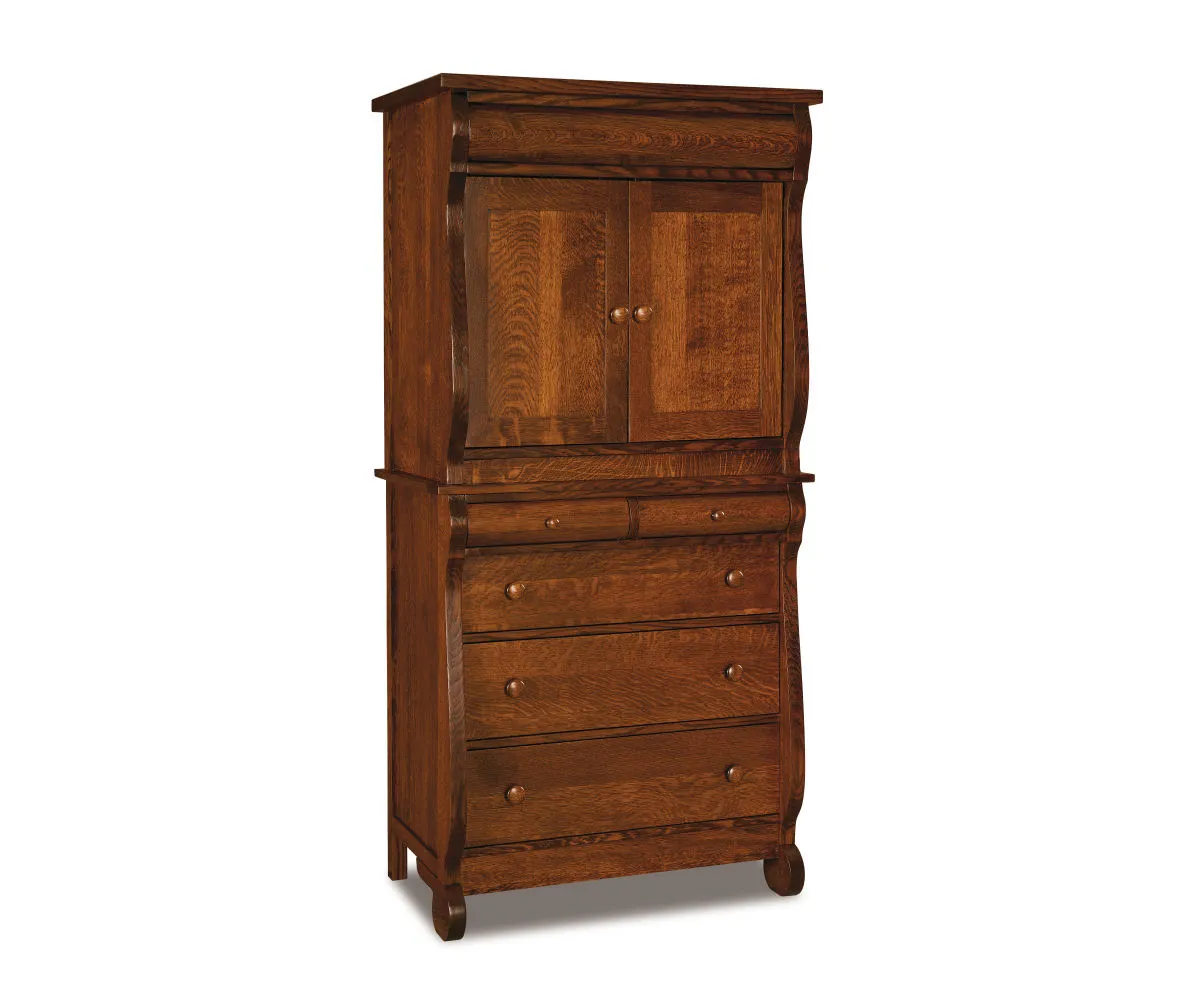 Old Classic Sleigh Armoire